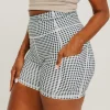 Shorts>Maven Thread Biker Shorts - 6'' - Bu0026W Gingham