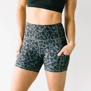 Shorts>Maven Thread Biker Shorts - 4'' - Grey Leopard