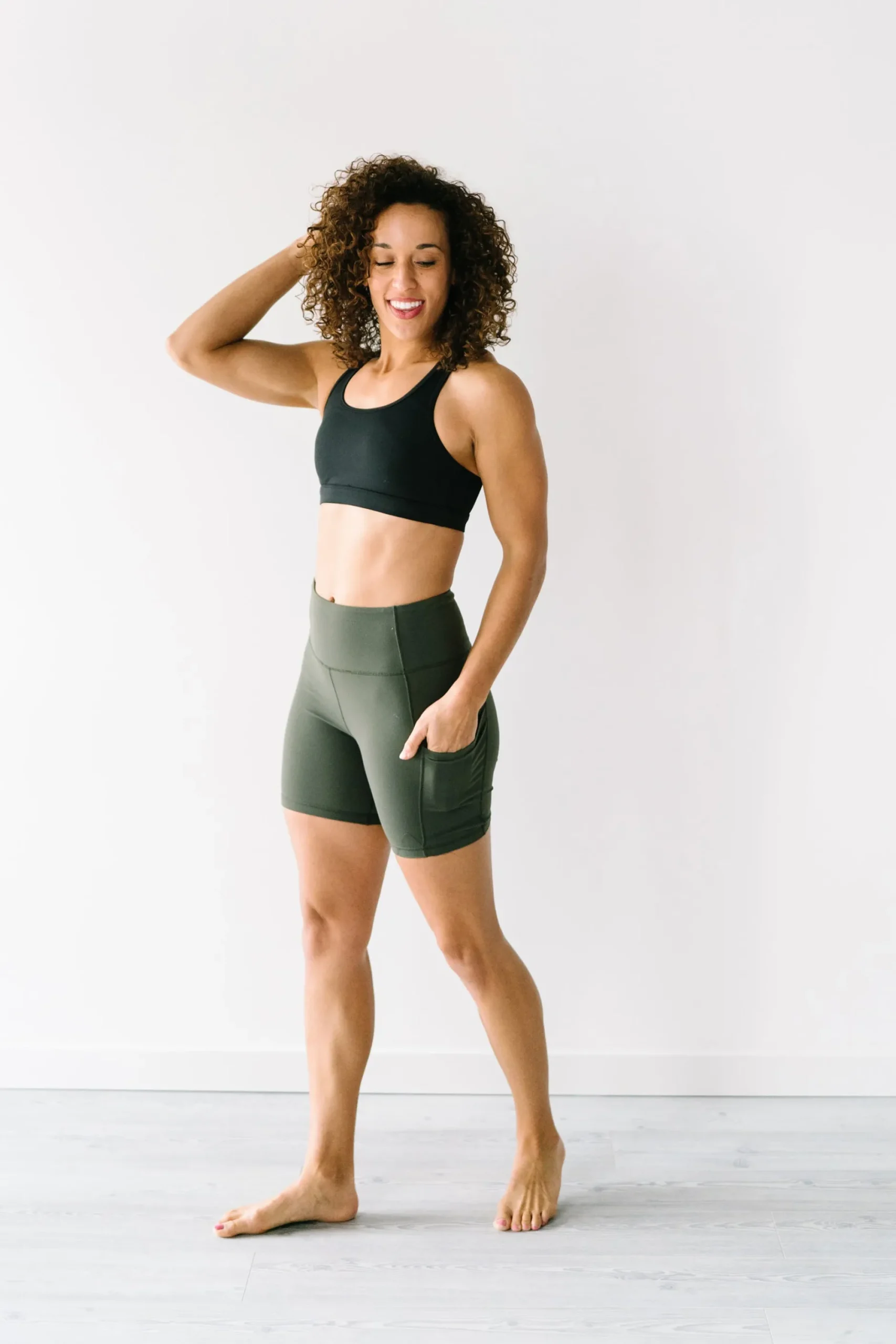 biker_shorts____olive_gre_4.webp Shorts>Maven Thread Biker Shorts - 8'' - Olive Green