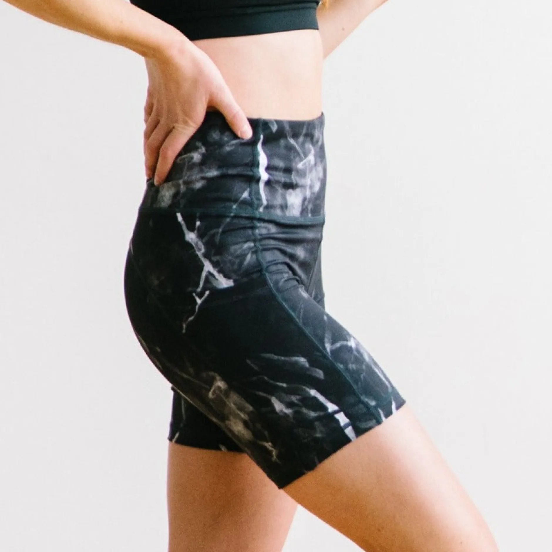 biker_shorts___black_marb_0.webp Shorts>Maven Thread Biker Shorts - 6''- Black Marble