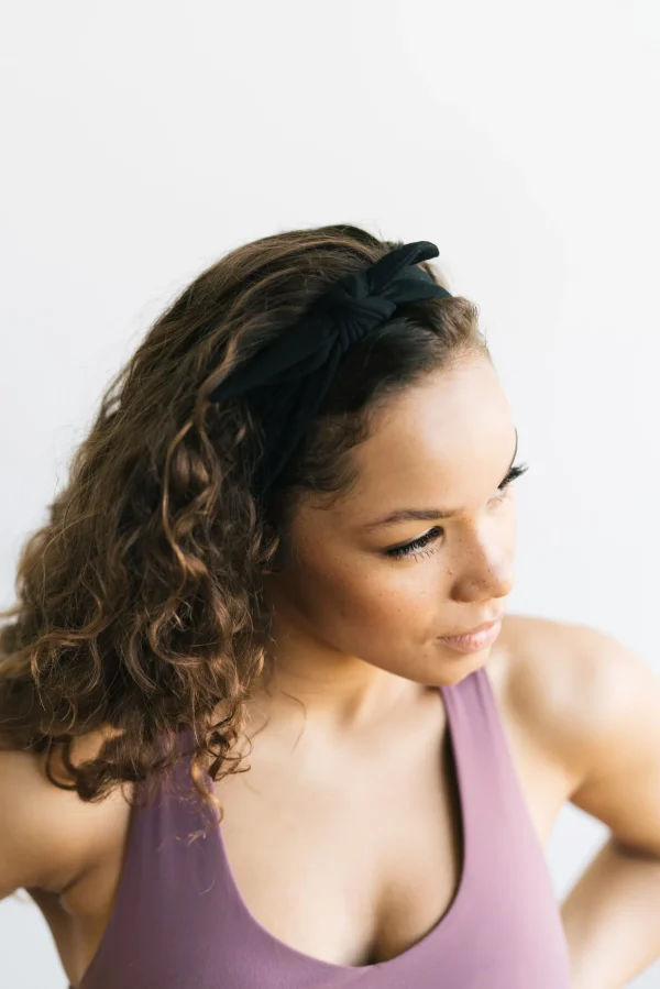 Headbands>Maven Thread BLACK BASICS - 4'' Bow Headband