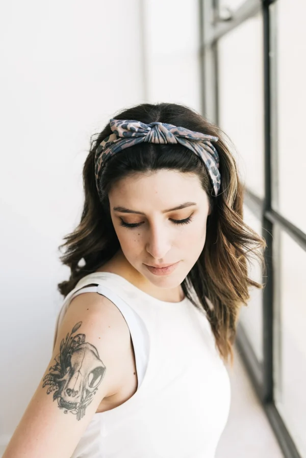 Headbands>Maven Thread CHEETAH - 4'' Bow Headband