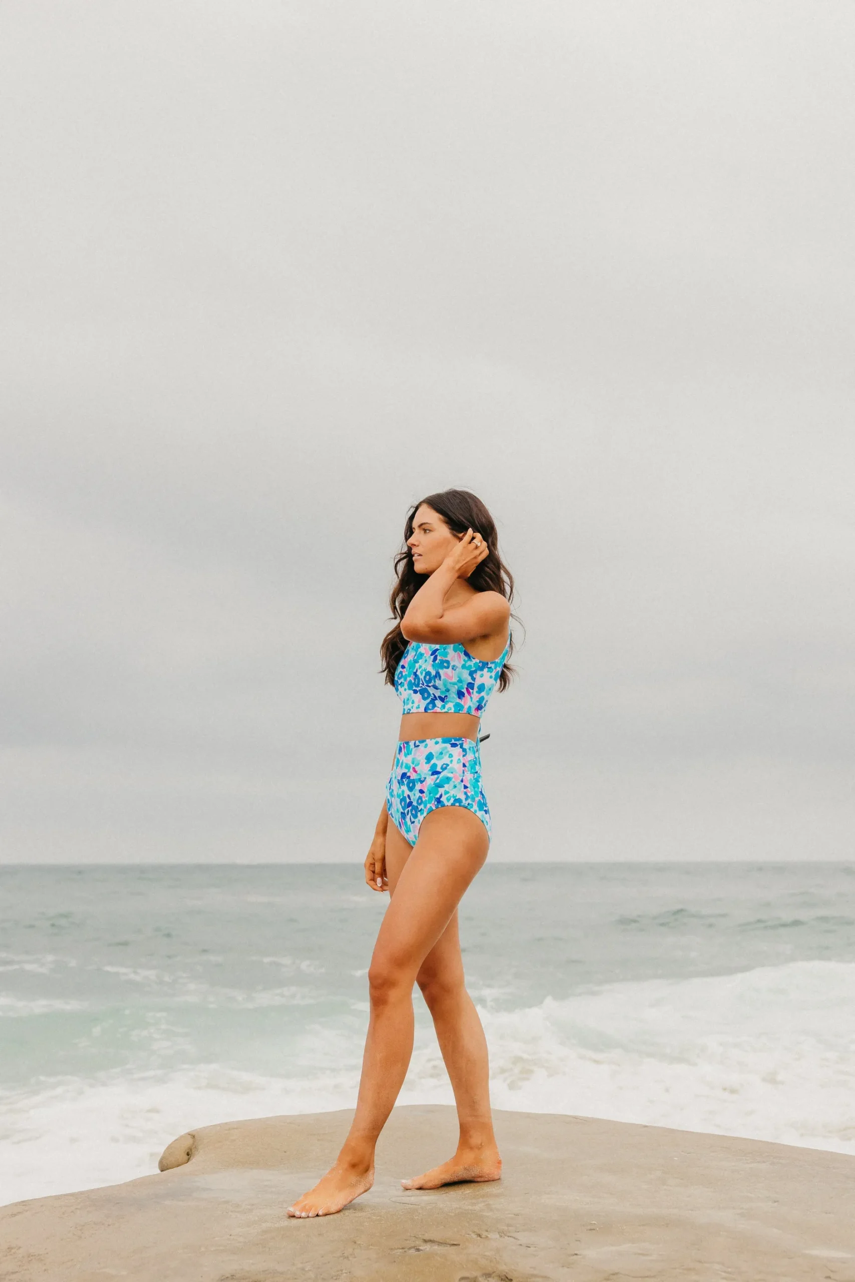 coastal_bikini_top__blue__6.webp Swim Tops | Swim Tops>Maven Thread Coastal Bikini Top - Blue Watercolor Floral