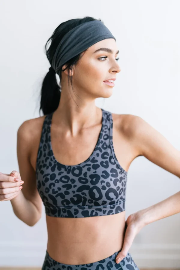 Sports Bras>Maven Thread Courage Sports Bra - Gray Leopard