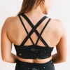 Sports Bras>Maven Thread Criss Cross Sports Bra - Moons