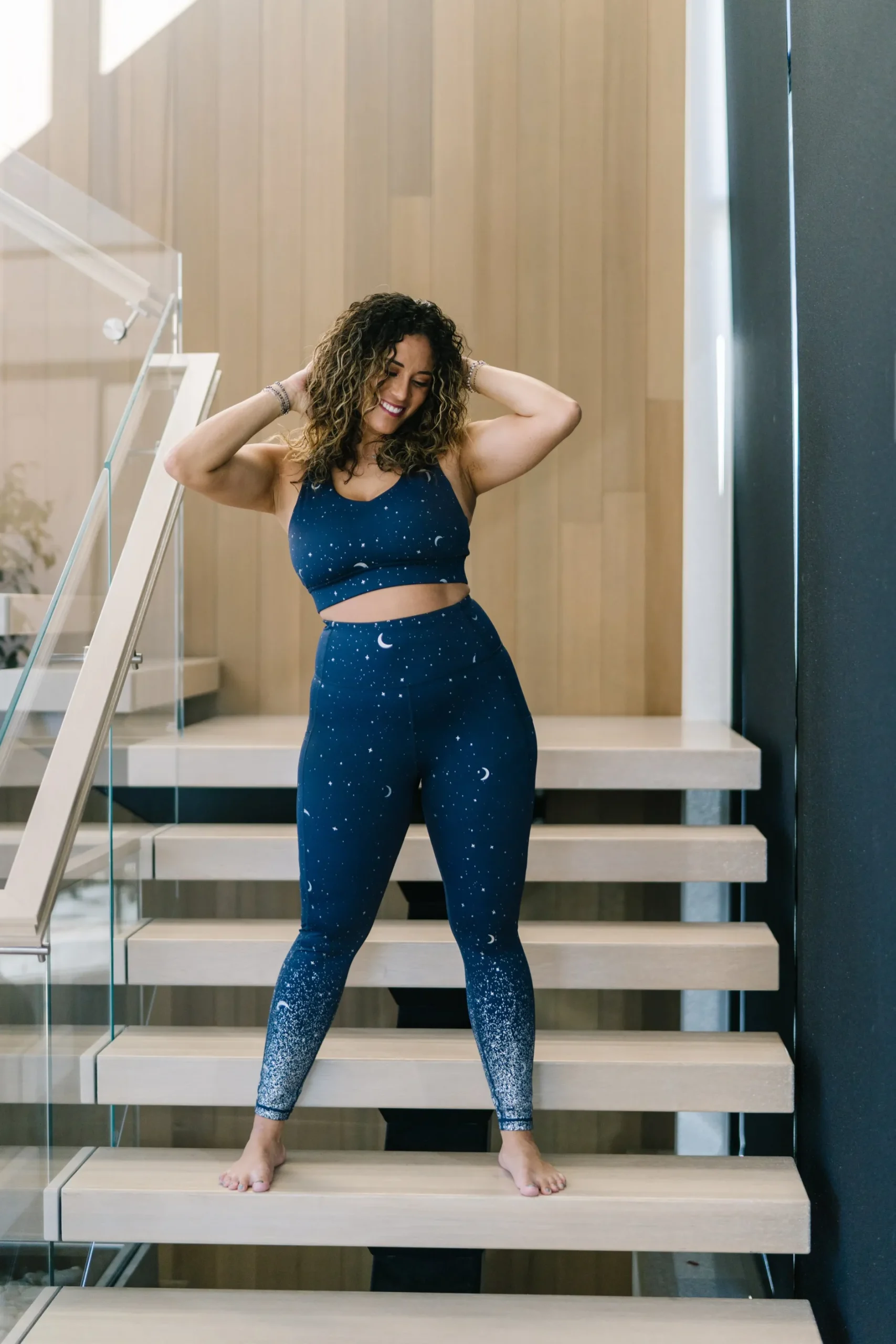criss_cross_sports_bra__n_2.webp Sports Bras>Maven Thread Criss Cross Sports Bra - Navy Moons