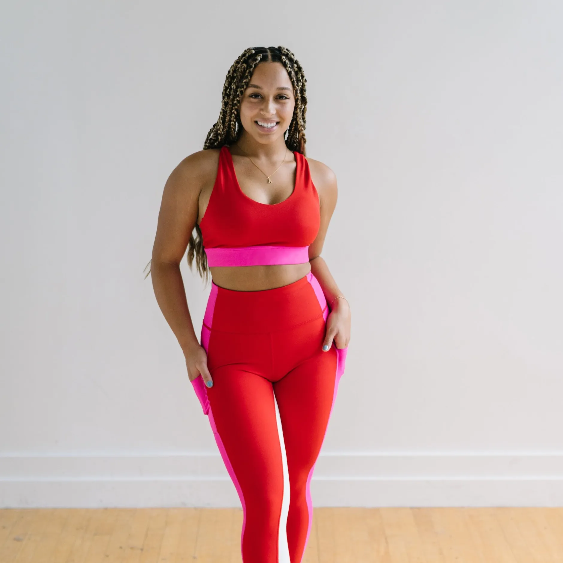 criss_cross_sports_bra__p_1.webp Sports Bras>Maven Thread Criss Cross Sports Bra - Passion Pink