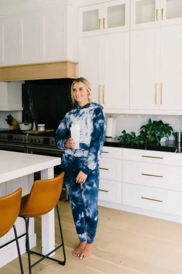 Hoodies + Sleep | Hoodies>Maven Thread Crop Hoodie - Navy Tie Dye