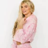 Outerwear | Hoodies + Sleep>Maven Thread Crop Hoodie - Pink Tie Dye