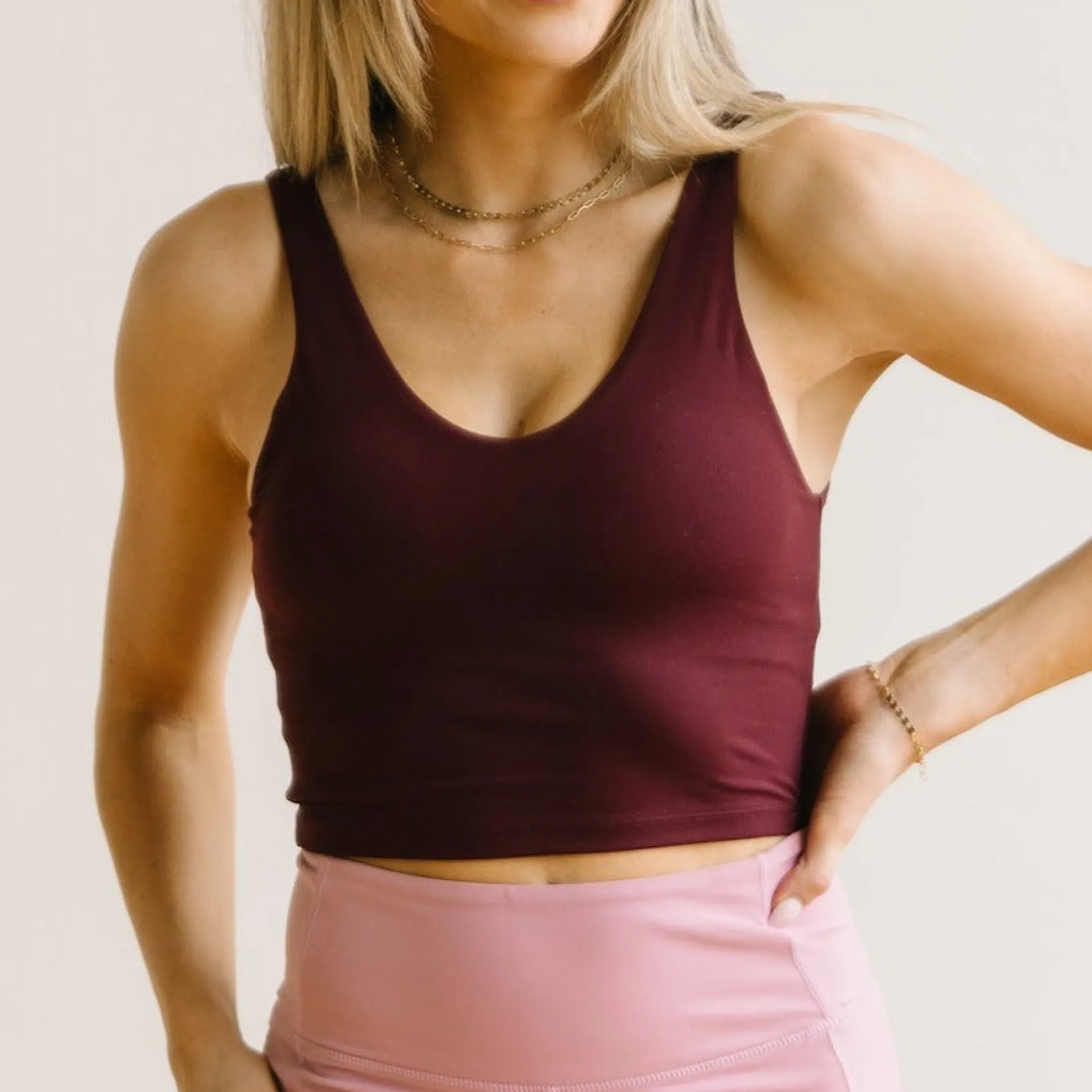 crop_tank_sports_bra__bur_0.webp Sports Bras | Tanks>Maven Thread Crop Tank Sports Bra - Burgundy