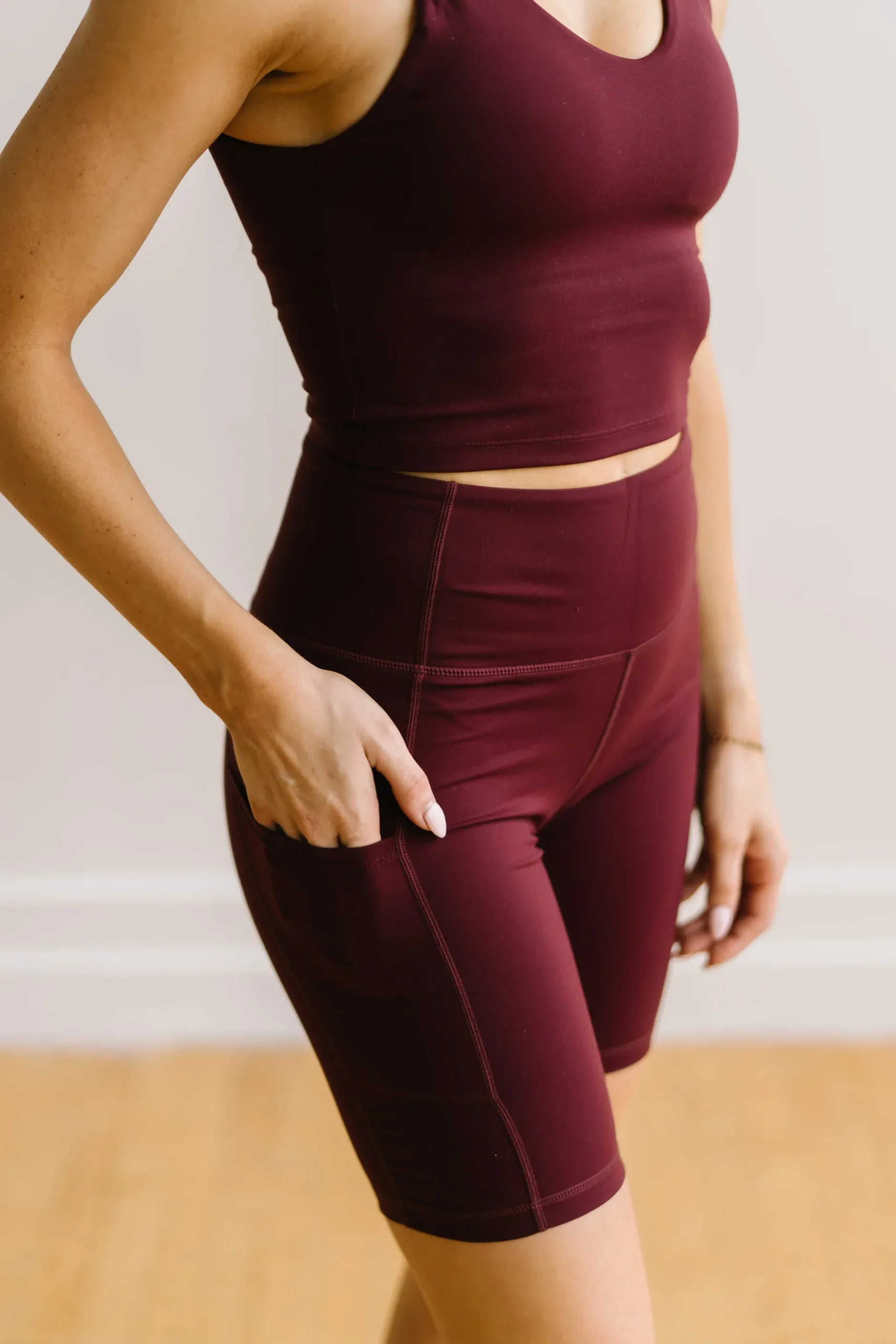 crop_tank_sports_bra__bur_6.webp Sports Bras | Tanks>Maven Thread Crop Tank Sports Bra - Burgundy