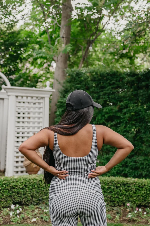 Sports Bras | Tanks>Maven Thread Crop Tank Sports Bra - Bu0026W Gingham