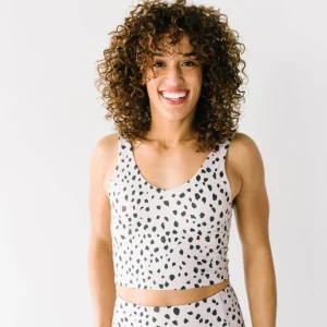 Sports Bras | Tanks>Maven Thread Crop Tank Sports Bra - Dalmatian