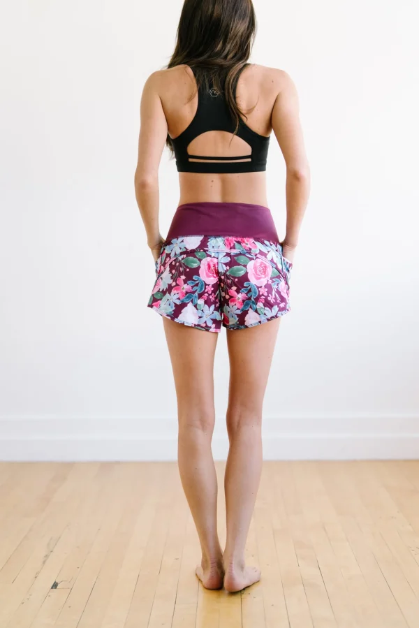 Shorts>Maven Thread Elite Shorts - 3.5'' - Maroon Floral