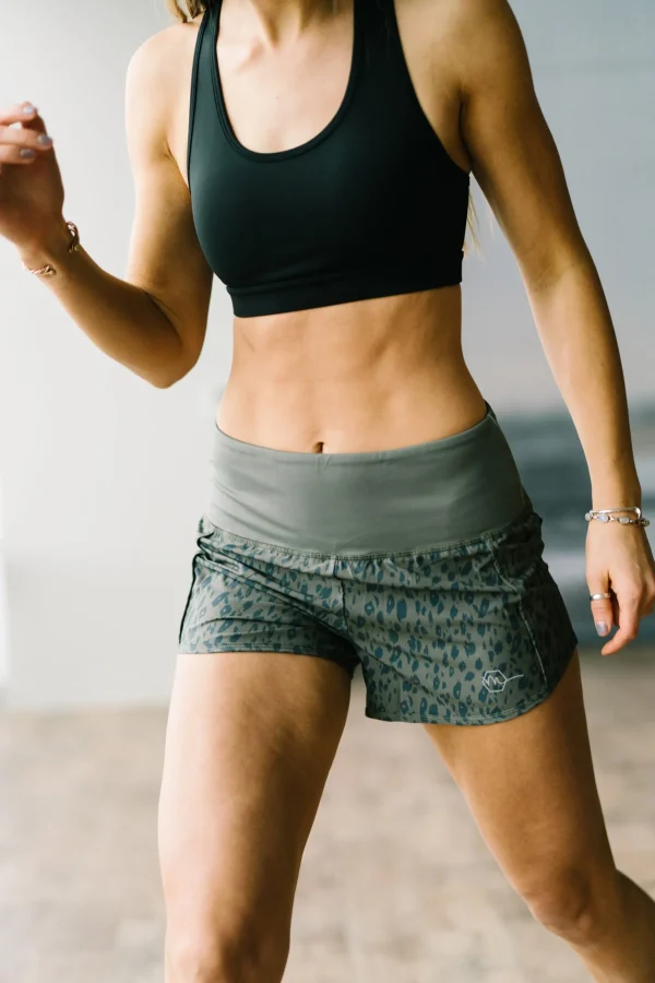 Shorts>Maven Thread Elite Shorts - 3.5''- Green Leopard