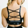 Sports Bras>Maven Thread Fearless Sports Bra - Black Tie Dye
