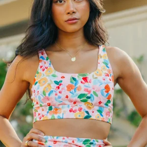 Sports Bras>Maven Thread Fearless Sports Bra - Watercolor Floral