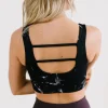 Sports Bras>Maven Thread Fierce Sports Bra - Black Marble
