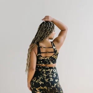 Sports Bras>Maven Thread Fierce Sports Bra - Gold Foil