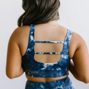 Sports Bras>Maven Thread Fierce Sports Bra - Navy Tie Dye