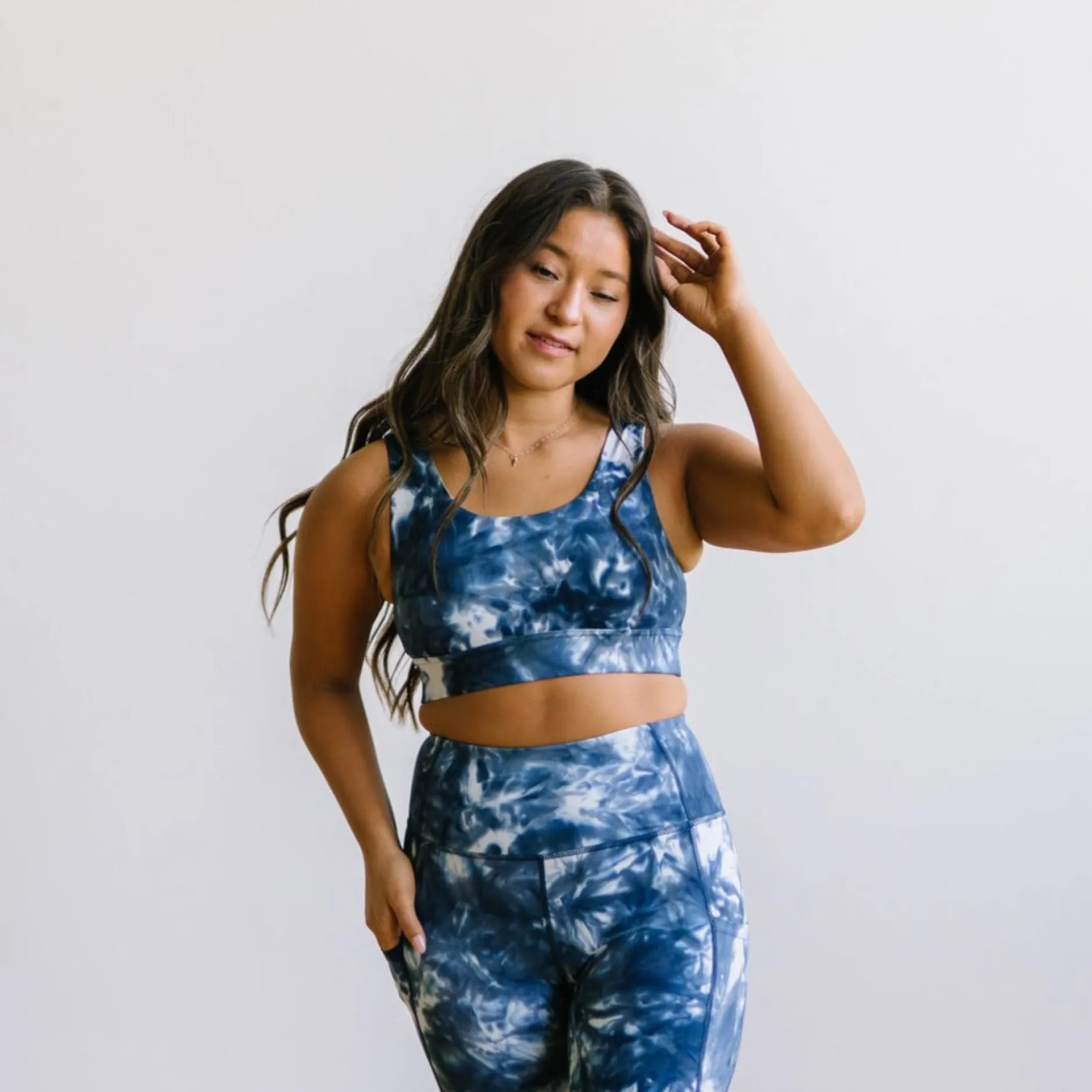 fierce_sports_bra__navy_t_1.webp Sports Bras>Maven Thread Fierce Sports Bra - Navy Tie Dye