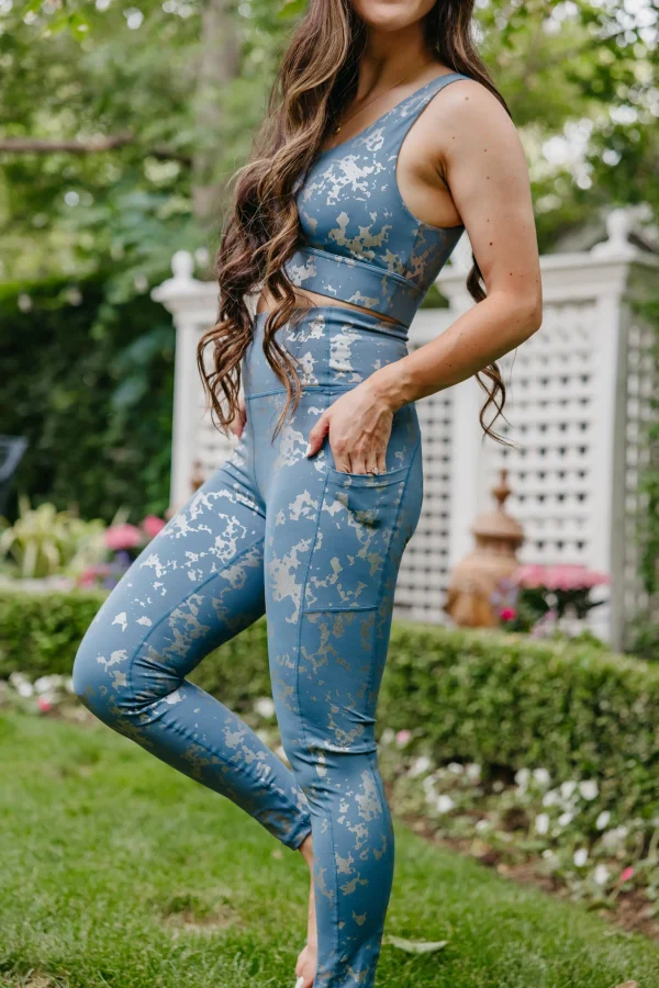 Sports Bras>Maven Thread Fierce Sports Bra - Silver Foil