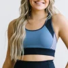 Sports Bras>Maven Thread Flex Sports Bra - Blue Colorblock