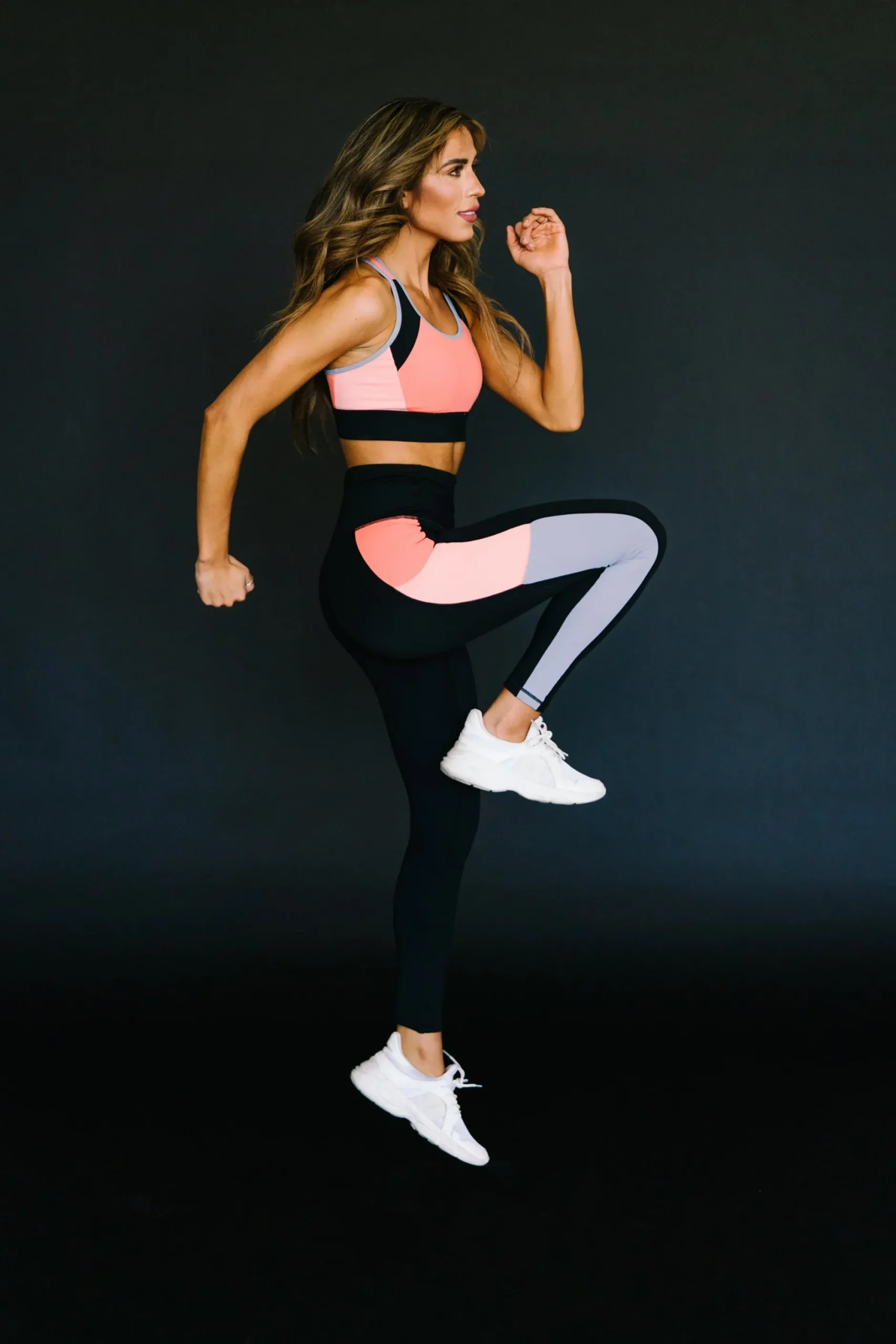 flex_sports_bra__coral_co_2.webp Sports Bras>Maven Thread Flex Sports Bra - Coral Colorblock