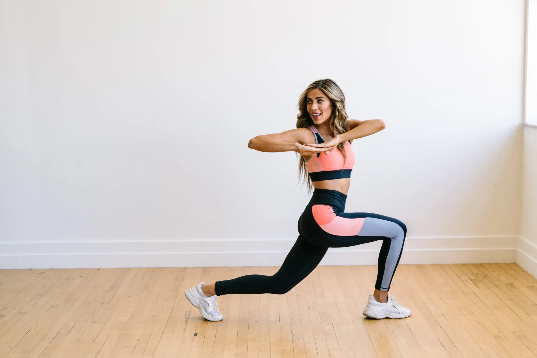 flex_sports_bra__coral_co_6.webp Sports Bras>Maven Thread Flex Sports Bra - Coral Colorblock