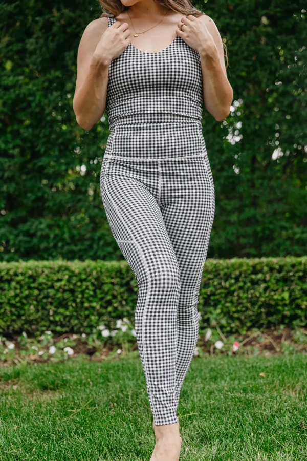 Leggings>Maven Thread Focus Leggings - Bu0026W Gingham