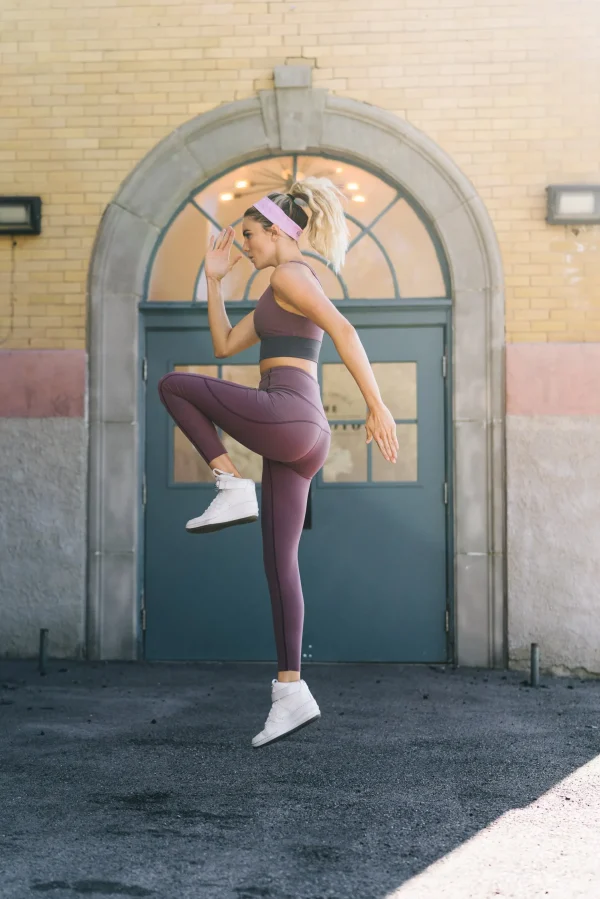 Leggings>Maven Thread Focus Leggings - Muted Plum