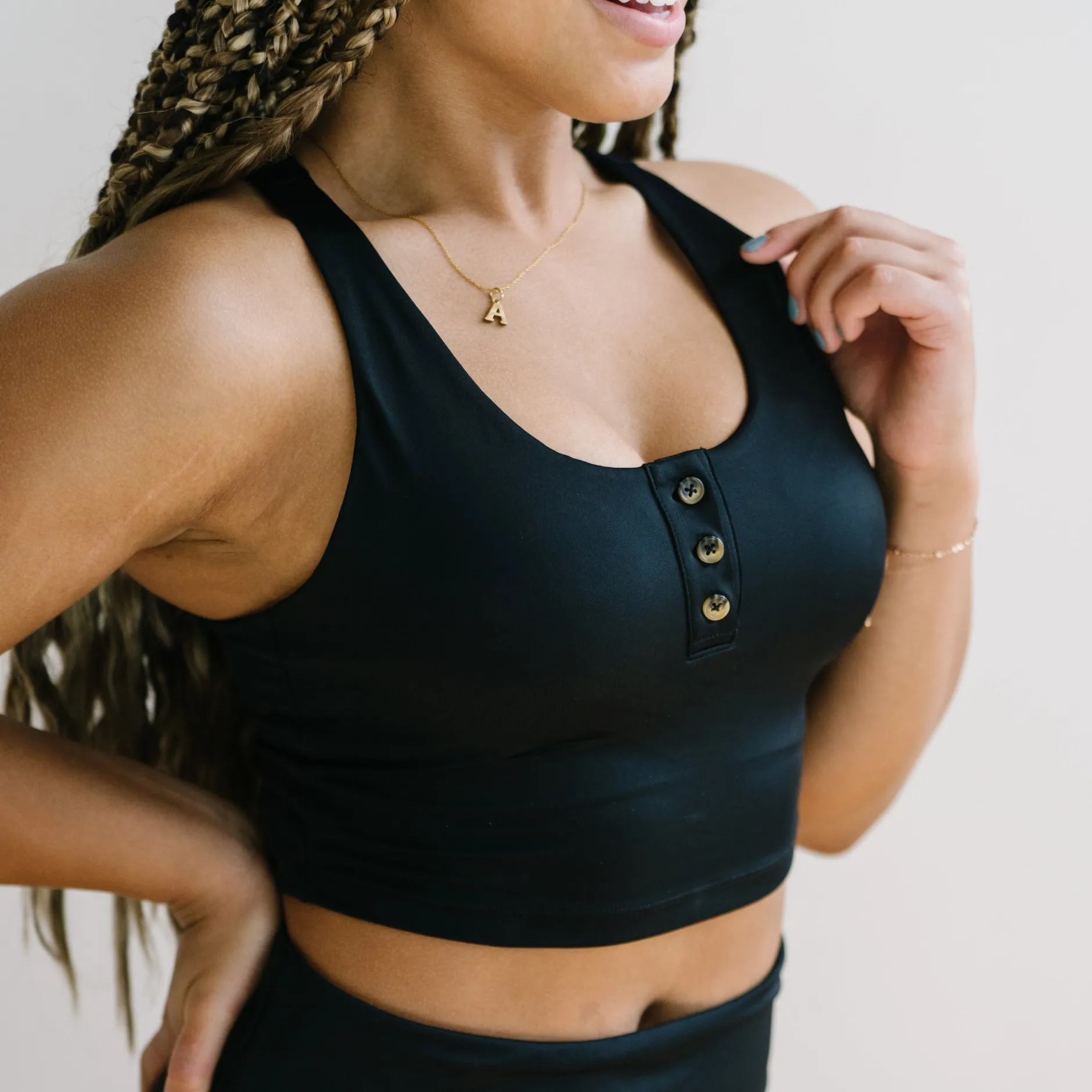 henley_bikini_crop_top__b_0-1.webp Swim Tops | Swim Tops>Maven Thread Henley Bikini Crop Top - Black