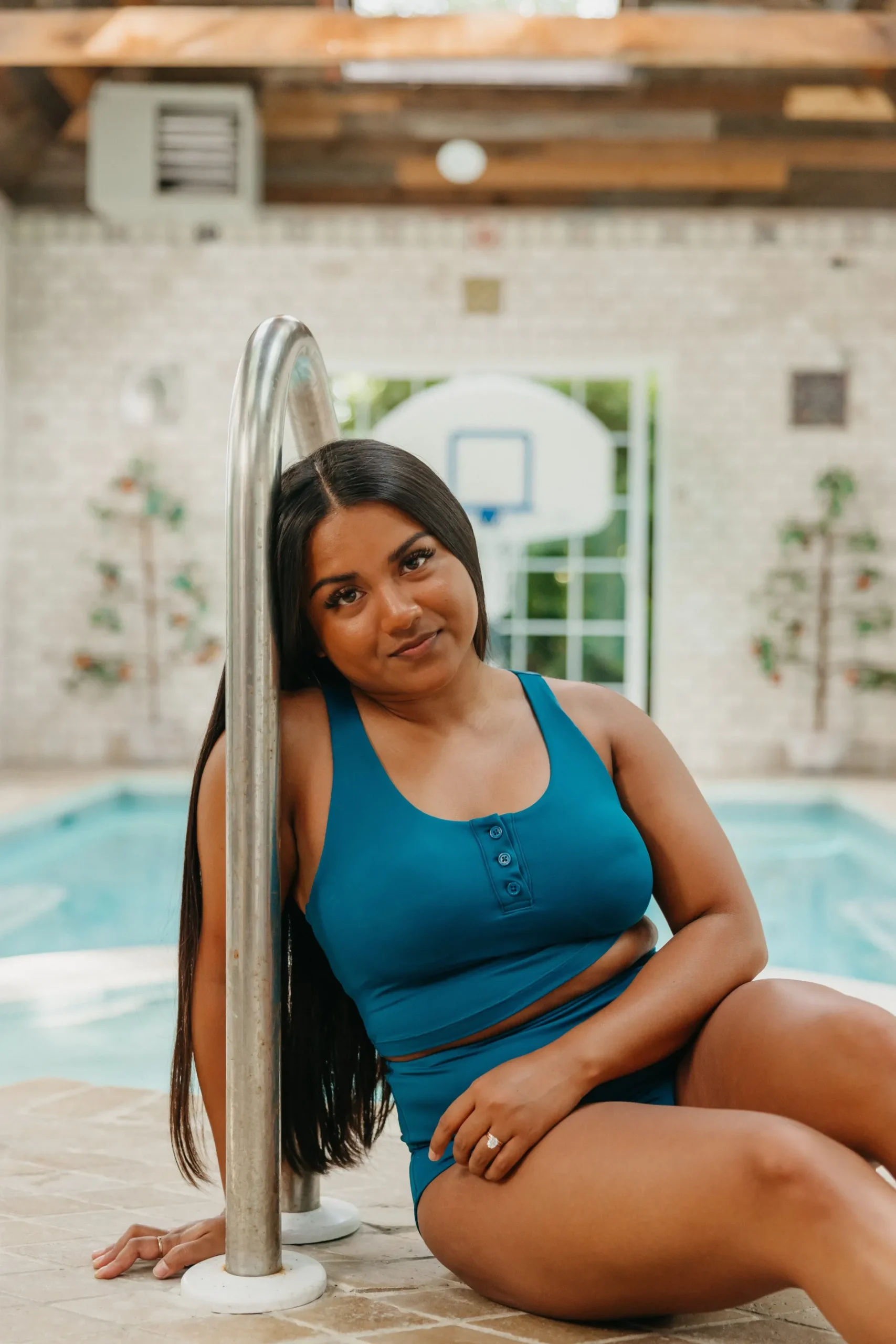 henley_bikini_crop_top__t_9.webp Swim Tops | Swim Tops>Maven Thread Henley Bikini Crop Top - Teal