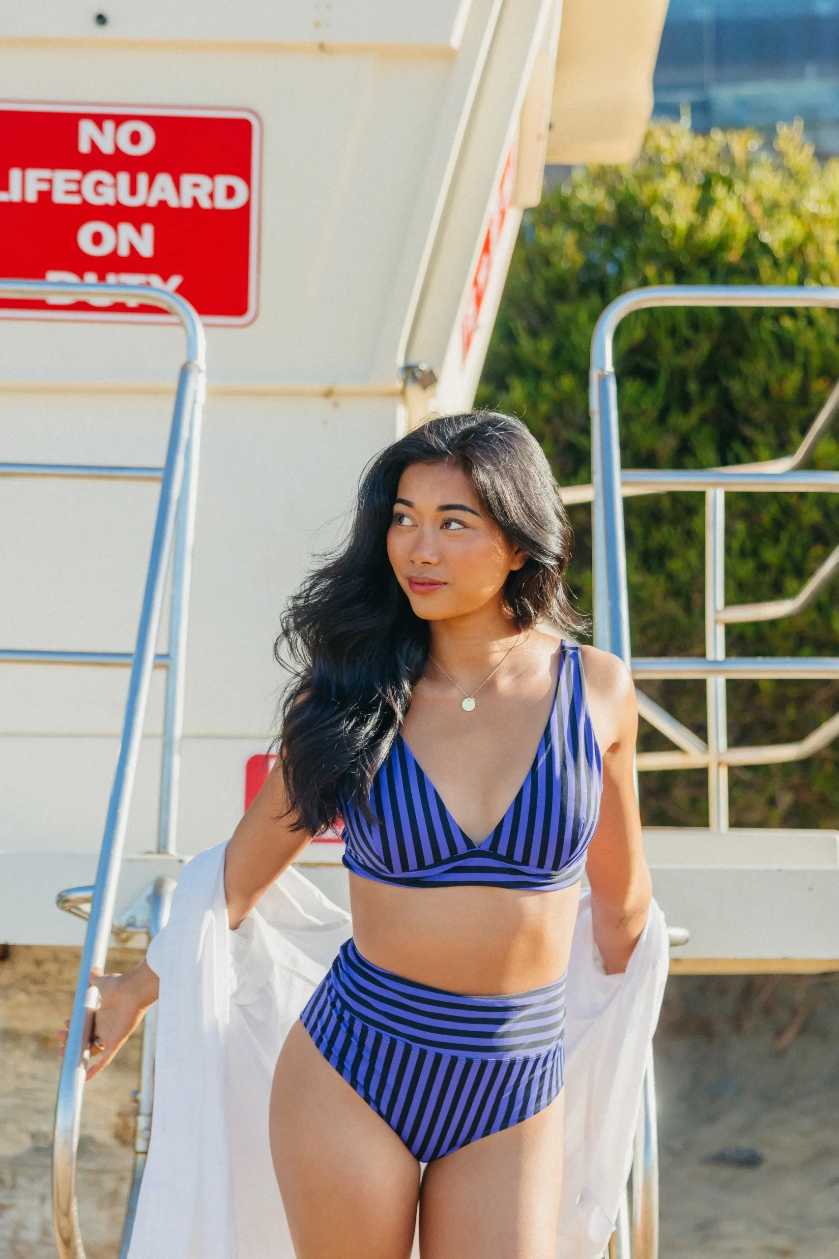 high_rise_bottoms__blackb_2.webp Swim Bottoms | Swim Bottoms>Maven Thread High Rise Bottoms - Blackberry Stripe