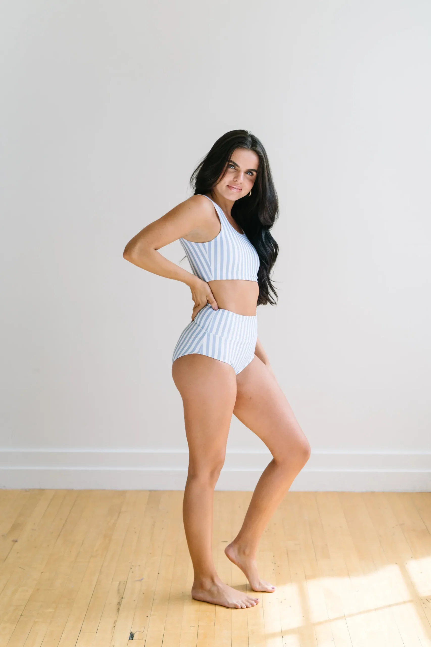 high_rise_bottoms__blue_s_7.webp Swim Bottoms | Swim Bottoms>Maven Thread High Rise Bottoms - Blue Stripe
