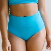 Swim Bottoms | Swim Bottoms>Maven Thread High Rise Bottoms - Neon Blue