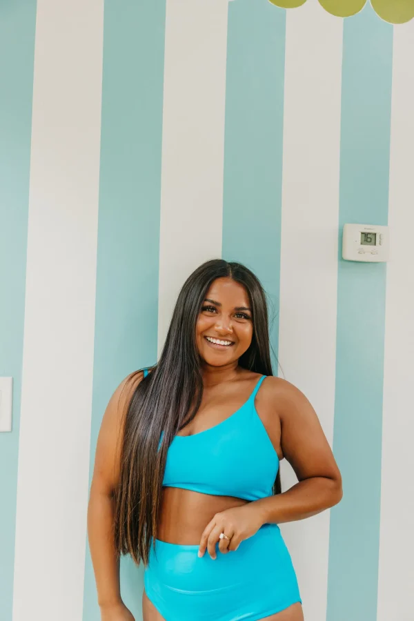 Swim Bottoms | Swim Bottoms>Maven Thread High Rise Bottoms - Neon Blue