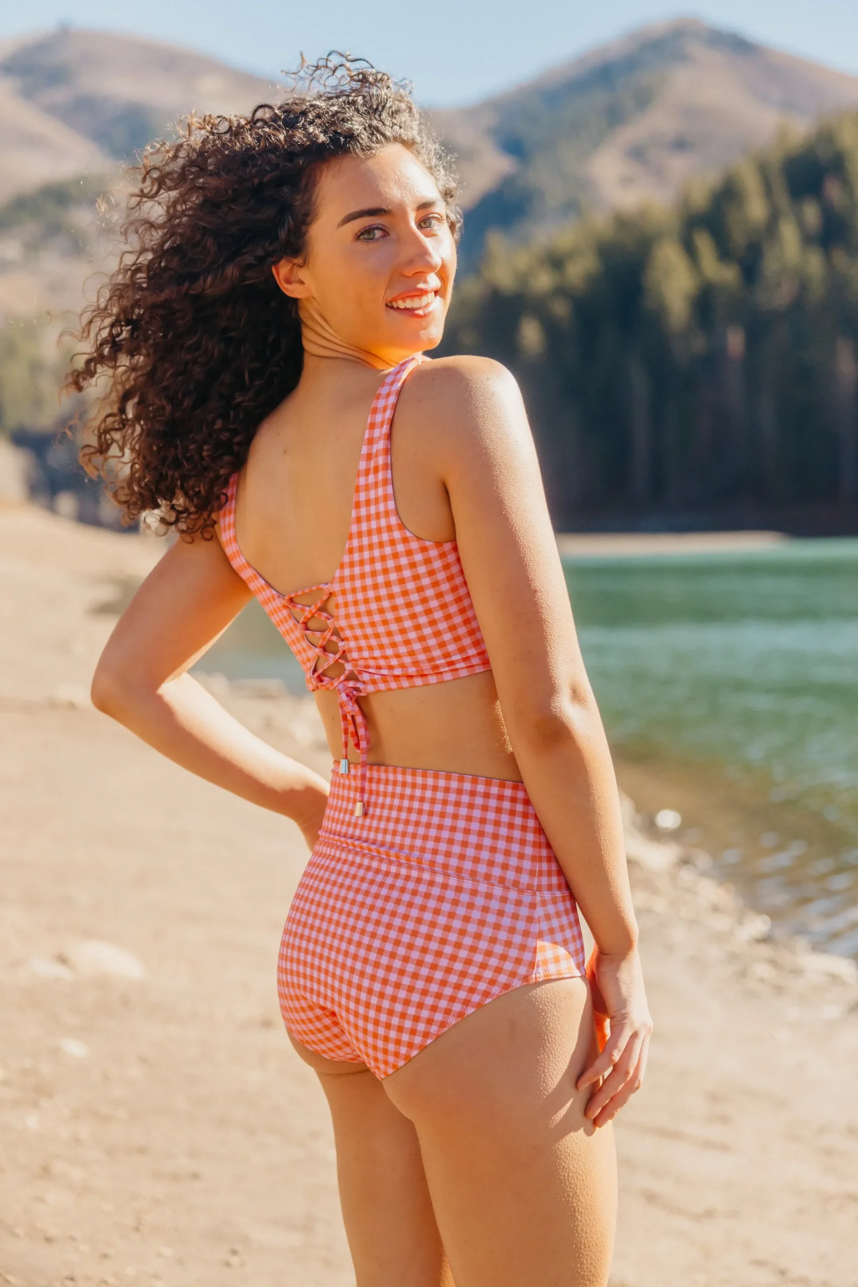 high_rise_bottoms__summer_3.webp Swim Bottoms | Swim Bottoms>Maven Thread High Rise Bottoms - Summer Gingham