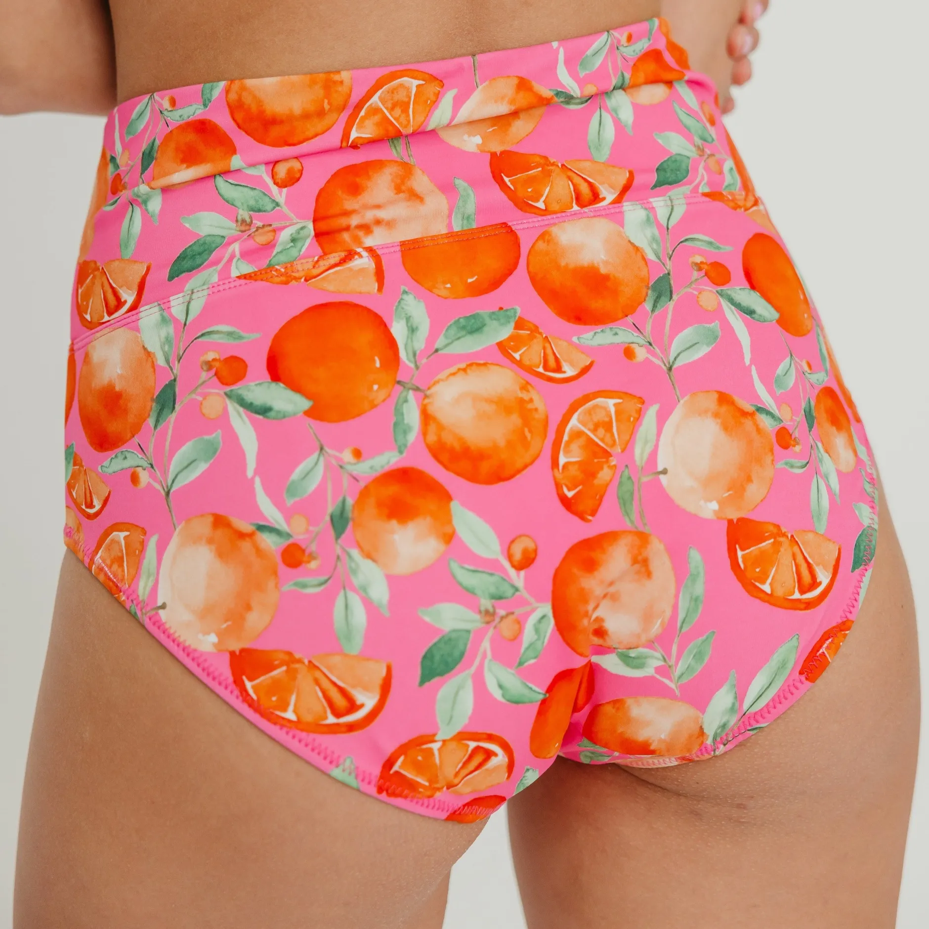 high_rise_bottoms__tanger_5.webp Swim Bottoms | Swim Bottoms>Maven Thread High Rise Bottoms - Tangerine