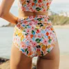 Swim Bottoms | Swim Bottoms>Maven Thread High Rise Bottoms - Watercolor Floral