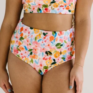Swim Bottoms | Swim Bottoms>Maven Thread High Rise Bottoms - Watercolor Floral