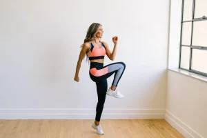 Leggings>Maven Thread Inspire Leggings - Coral Colorblock