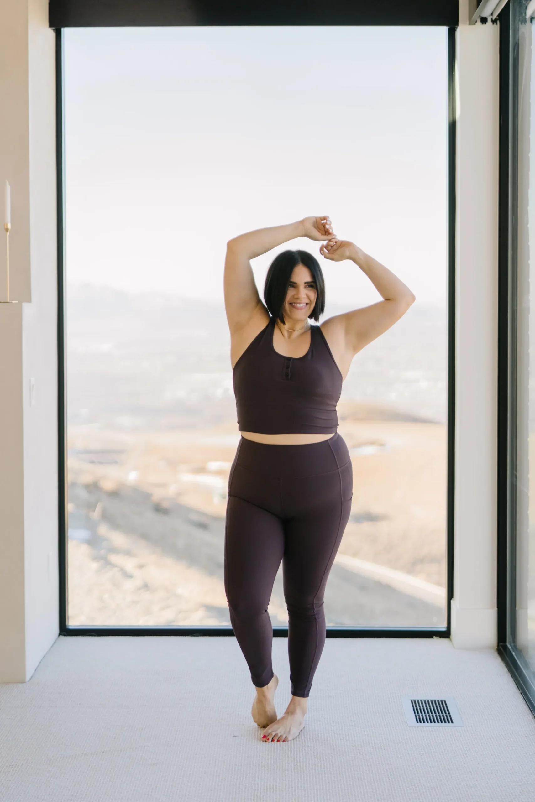 inspire_leggings__eggplan_6.webp Leggings>Maven Thread Inspire Leggings - Eggplant Ribbed