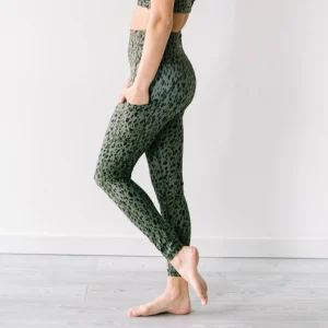 Leggings>Maven Thread Inspire Leggings - Green Leopard
