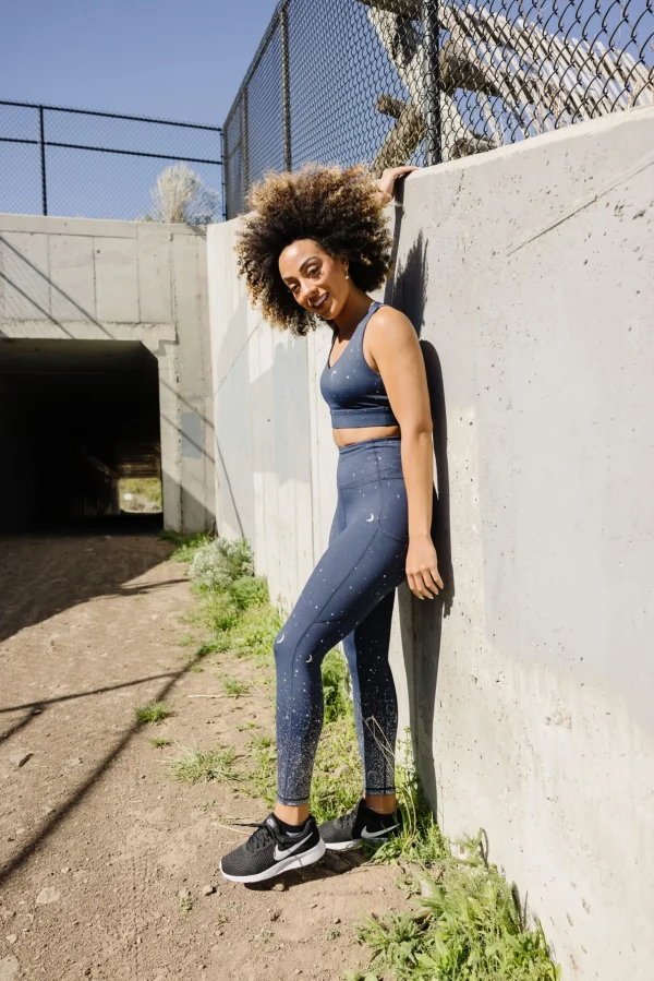 Leggings>Maven Thread Inspire Leggings - Navy Moons
