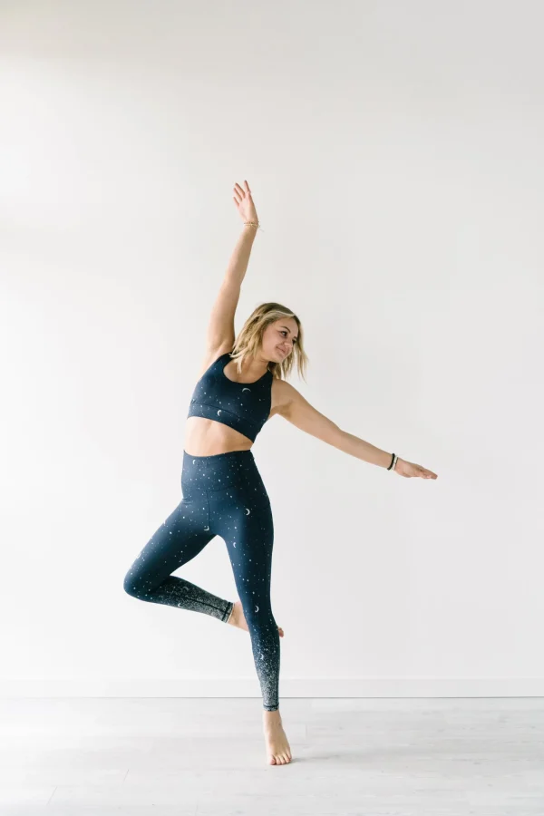 Leggings>Maven Thread Inspire Leggings - Navy Moons