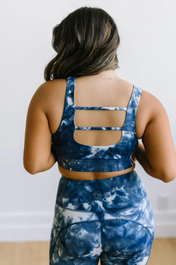 Leggings>Maven Thread Inspire Leggings - Navy Tie Dye
