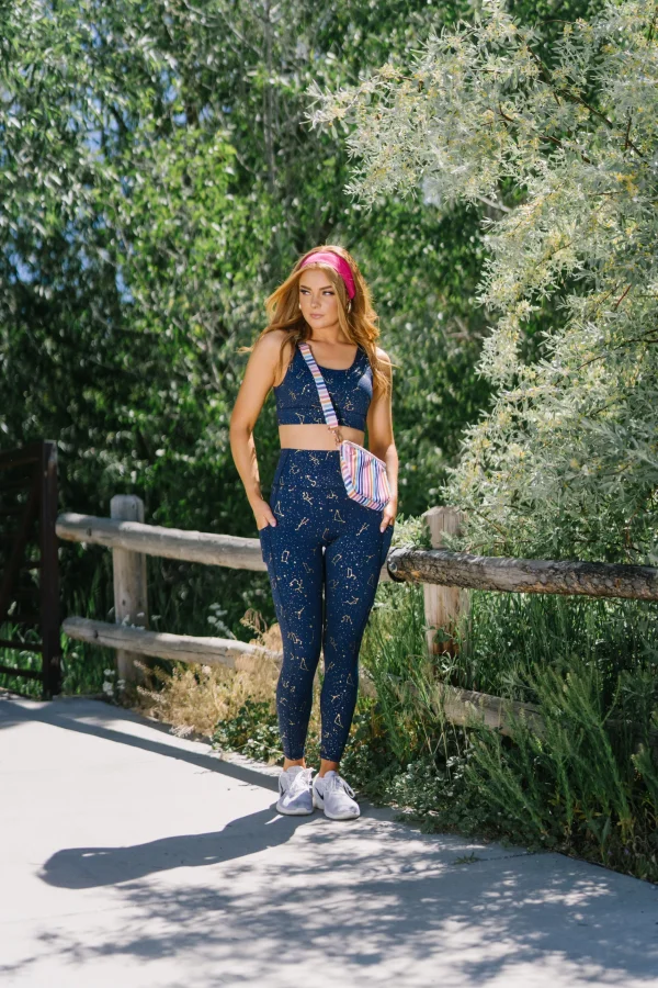 Leggings>Maven Thread Inspire Leggings - Navy Zodiac