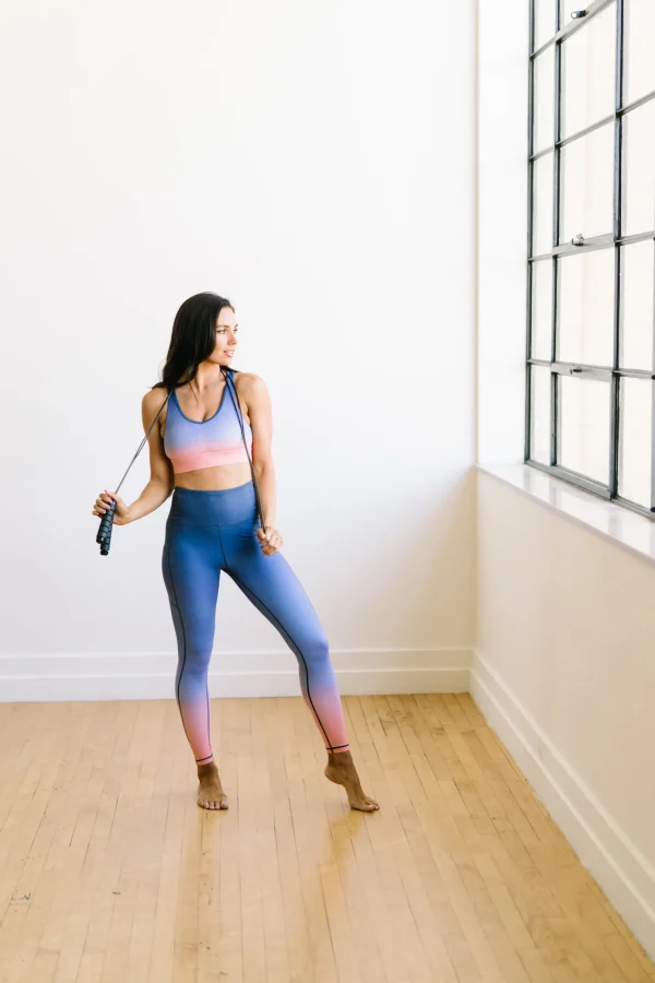 Leggings>Maven Thread Inspire Leggings - Peach/Blue Ombre