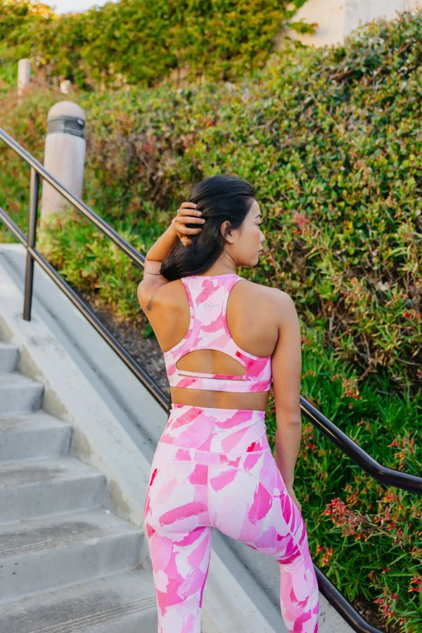 Leggings>Maven Thread Inspire Leggings - Pink Brushstroke